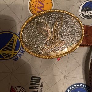 Custom made belt buckle and belt